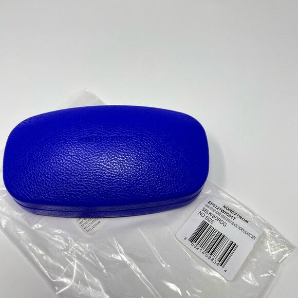 EMILIO PUCCI 55MM Round Sunglasses Shiny Black Bordeaux print retro Cobain 60s - Picture 16 of 16